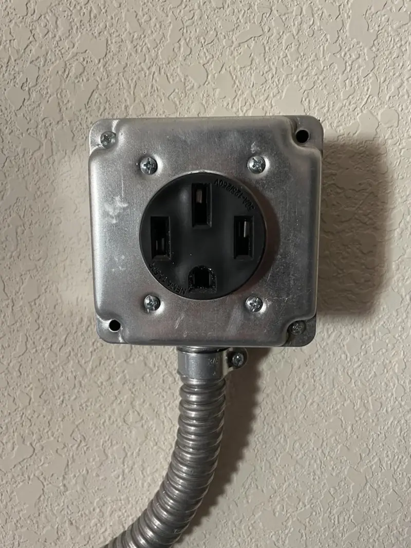 NEMA 14-50 outlet installed for Smart Home Electrical in Dandridge